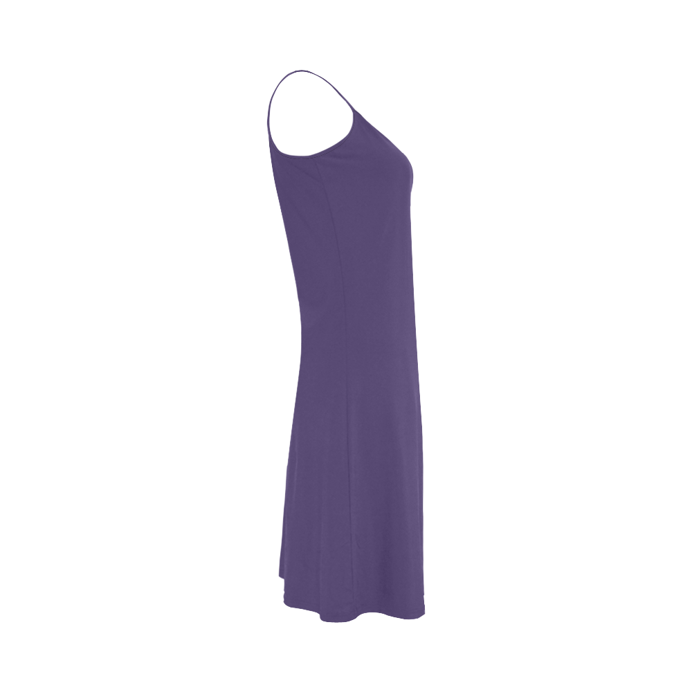 Gentian Violet Color Accent Alcestis Slip Dress (Model D05)