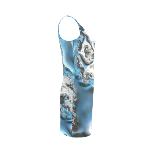 metal art 11, blue Medea Vest Dress (Model D06)