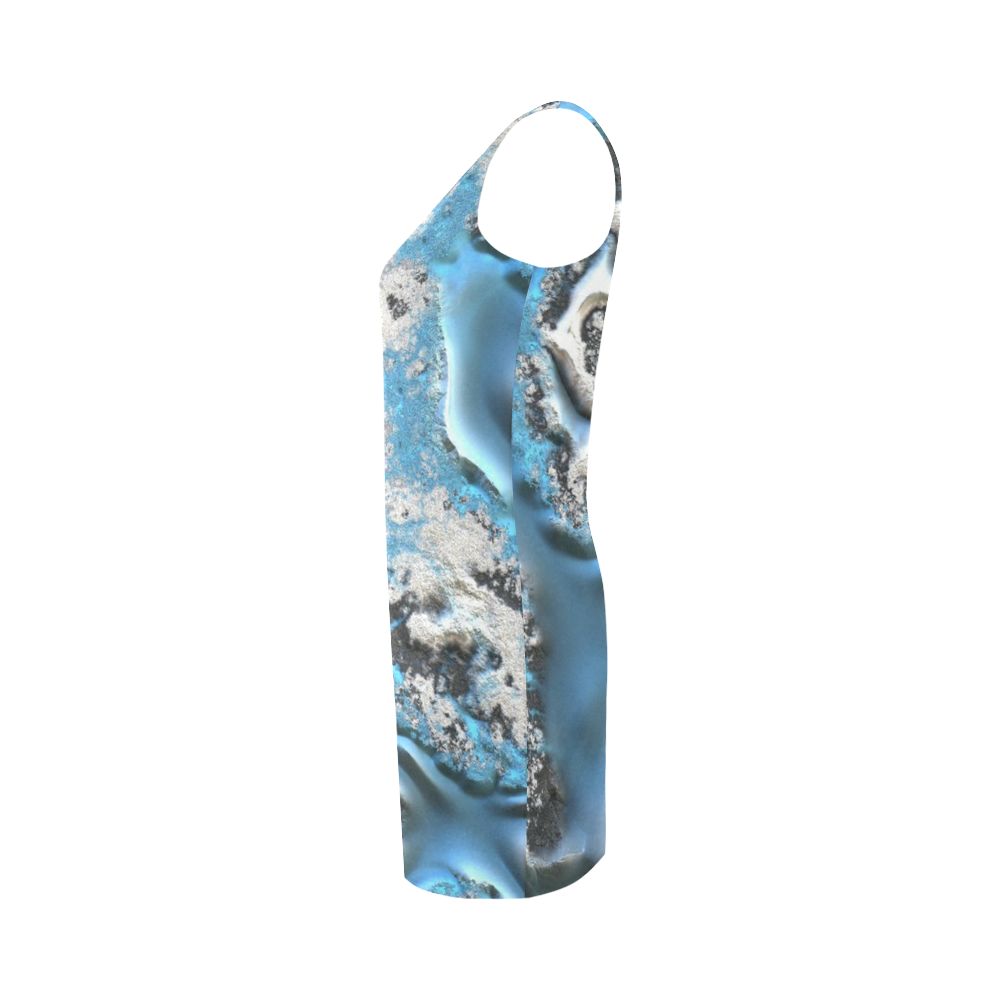 metal art 11, blue Medea Vest Dress (Model D06)