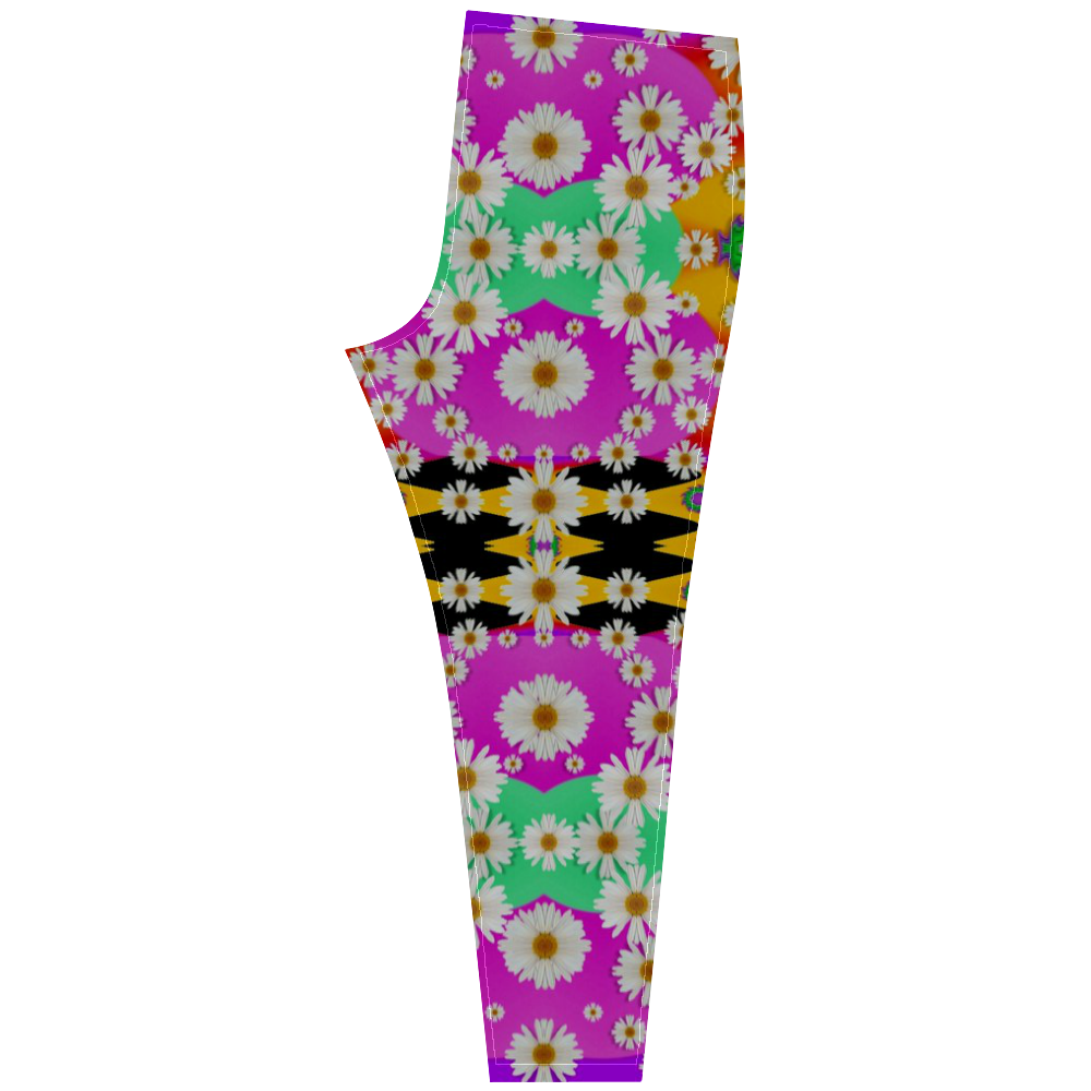 flowers above and under the peaceful sky Cassandra Women's Leggings (Model L01)