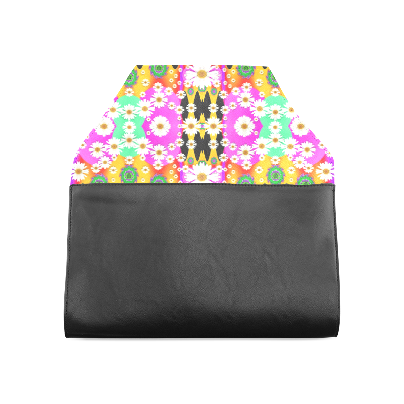 flowers above and under the peaceful sky Clutch Bag (Model 1630)