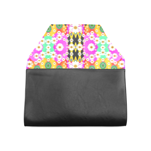 flowers above and under the peaceful sky Clutch Bag (Model 1630)