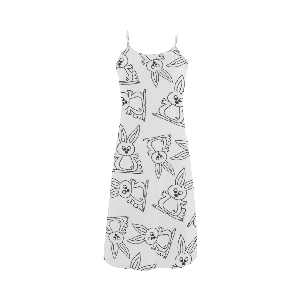 Bunny Pattern Alcestis Slip Dress (Model D05)