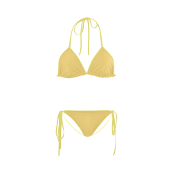 Lemon Drop Color Accent Custom Bikini Swimsuit