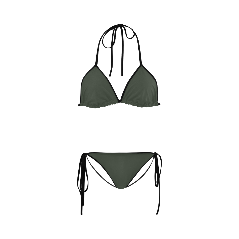 Duffel Bag Color Accent Custom Bikini Swimsuit
