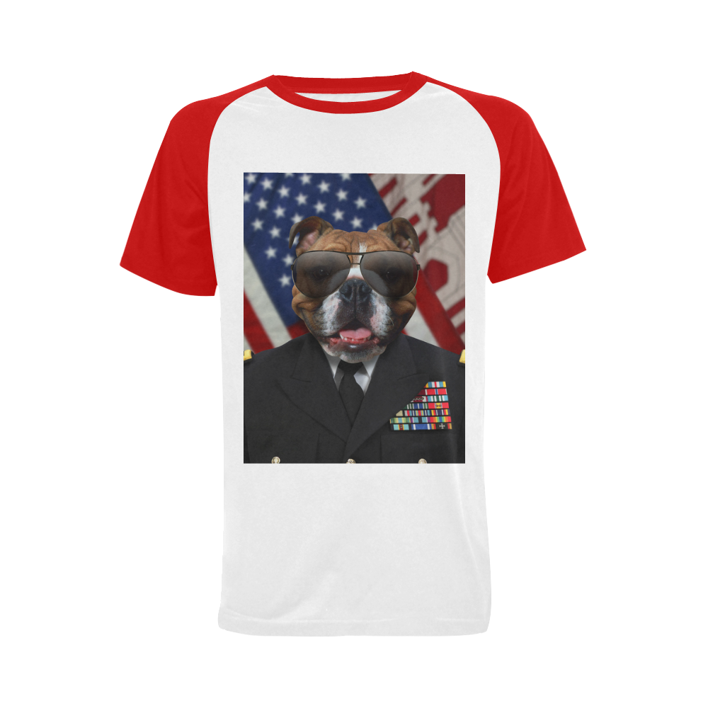 Dog Men's Raglan T-shirt (USA Size) (Model T11)