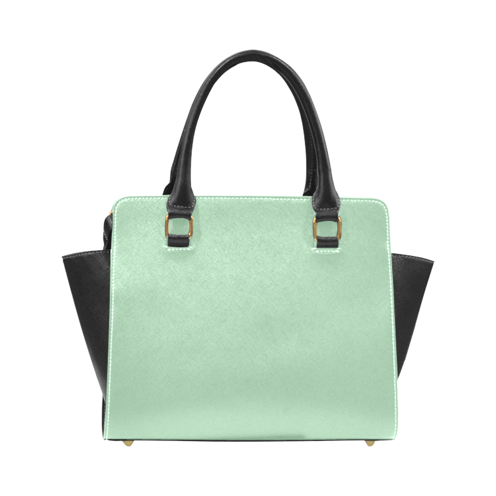Hemlock Color Accent Rivet Shoulder Handbag (Model 1645)