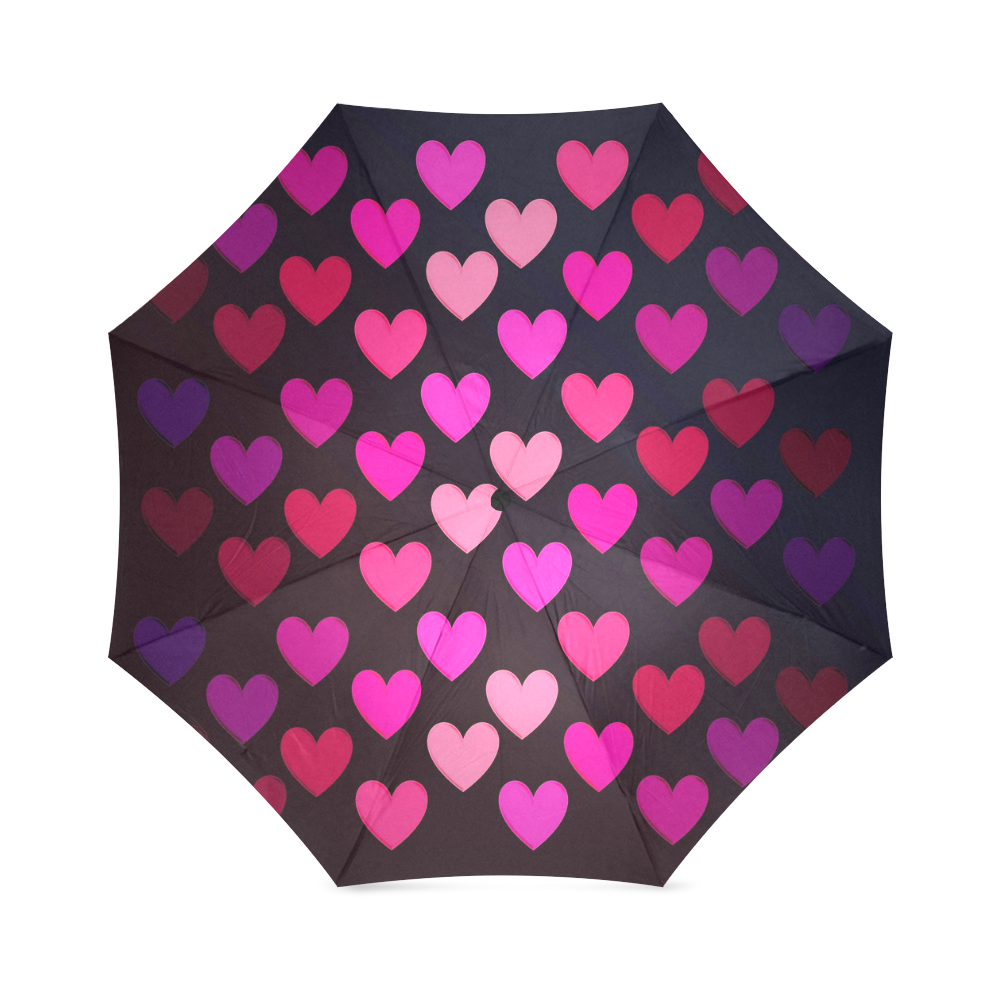 hearts on fire-2 Foldable Umbrella (Model U01)