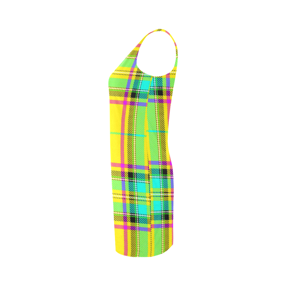 TARTAN-YELLOW Medea Vest Dress (Model D06)