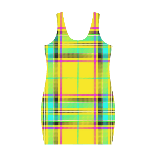 TARTAN-YELLOW Medea Vest Dress (Model D06)