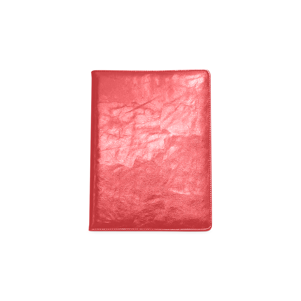 Poppy Red Color Accent Custom NoteBook B5