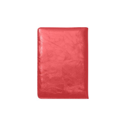 Poppy Red Color Accent Custom NoteBook A5