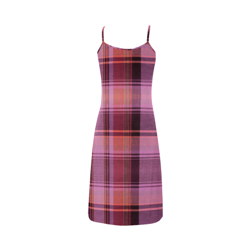 PINK PLAID Alcestis Slip Dress (Model D05)