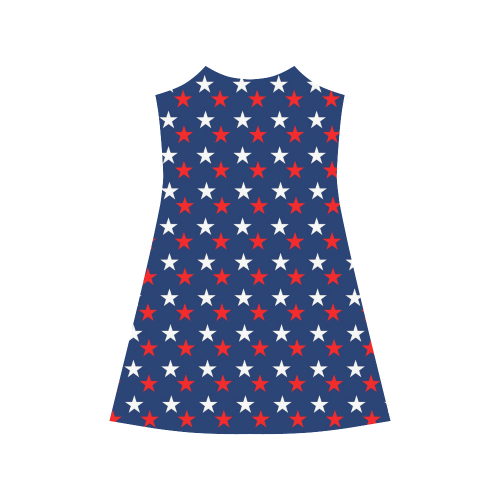 STARS RED AND WHITE Alcestis Slip Dress (Model D05)
