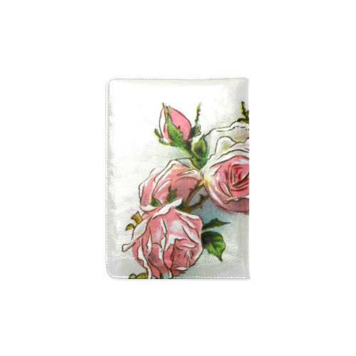 Vintage Pink Rose Floral Custom NoteBook A5