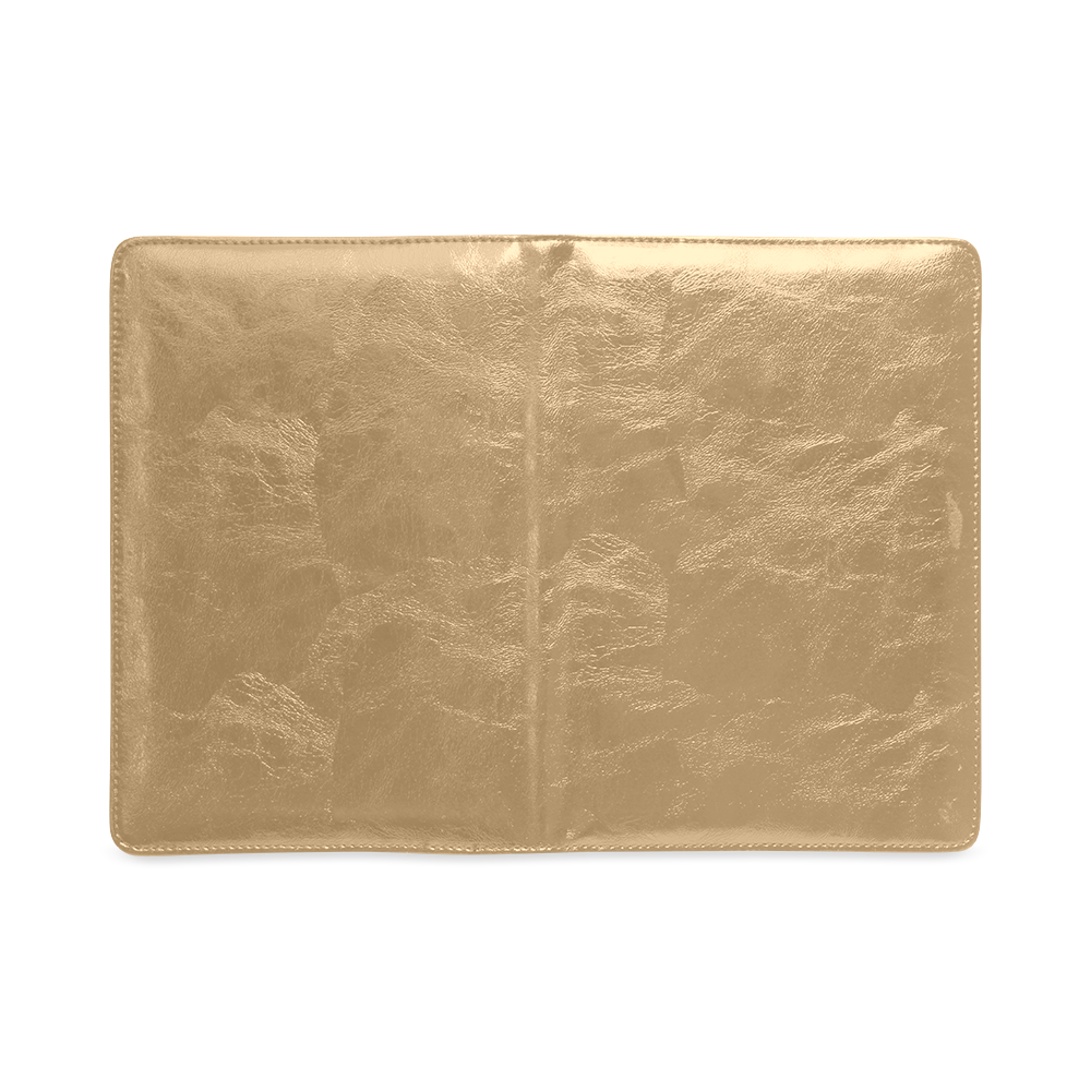 Pale Gold Color Accent Custom NoteBook A5