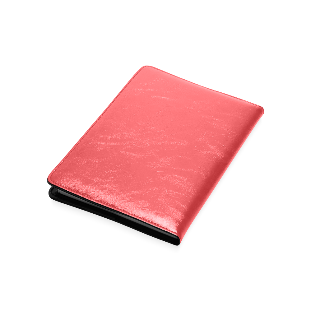 Poppy Red Color Accent Custom NoteBook A5