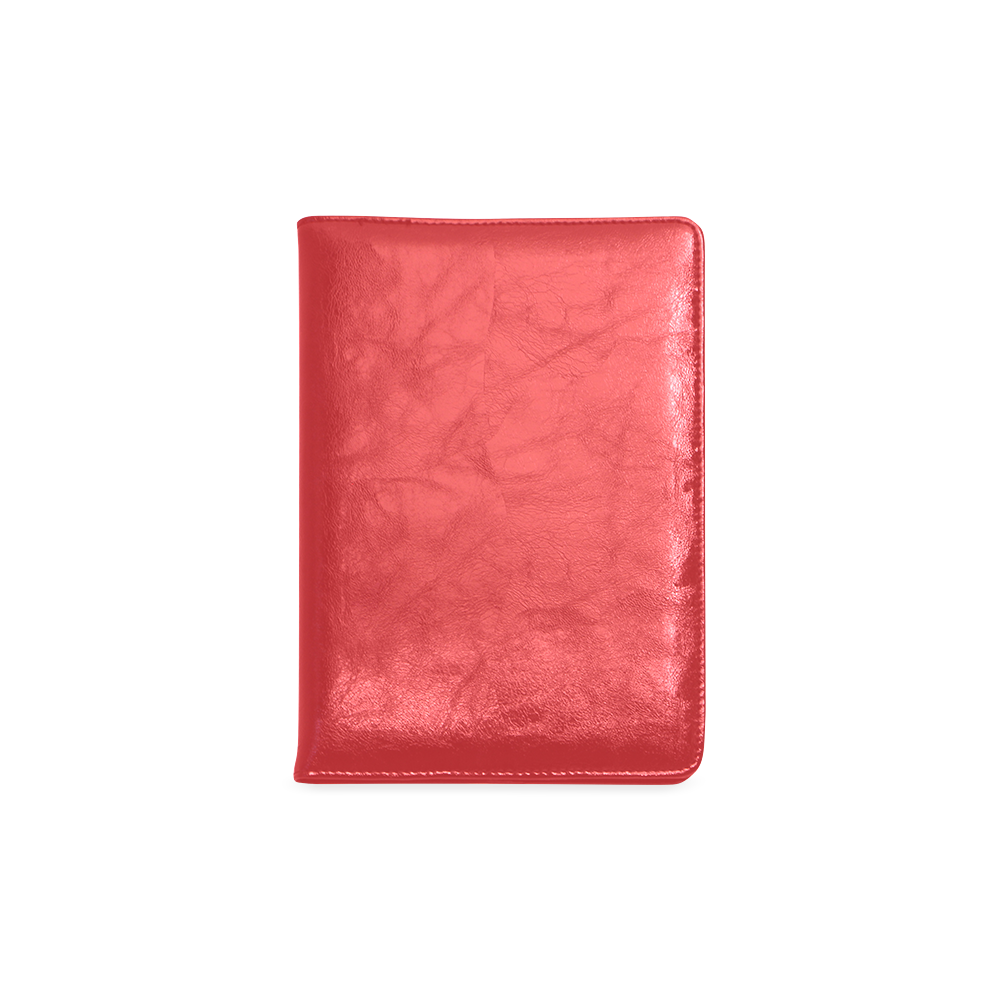 Poppy Red Color Accent Custom NoteBook A5