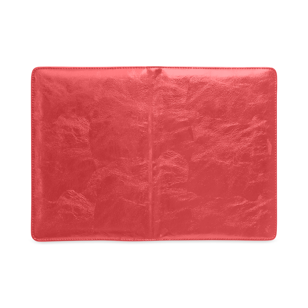 Poppy Red Color Accent Custom NoteBook A5