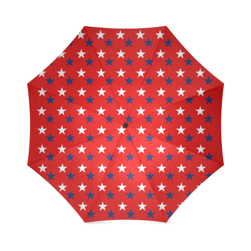 STARS BLUE AND WHITE Foldable Umbrella (Model U01)