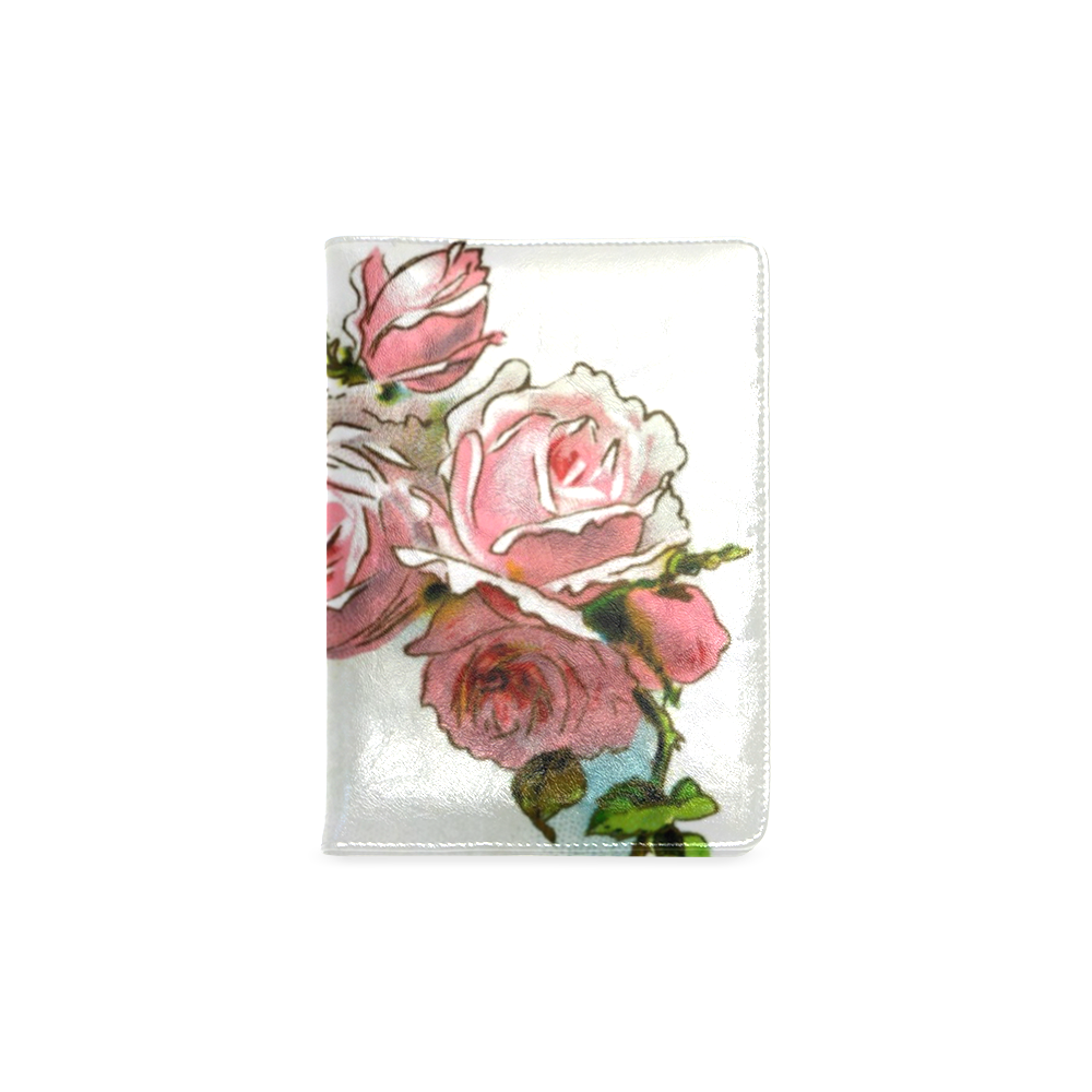 Vintage Pink Rose Floral Custom NoteBook A5