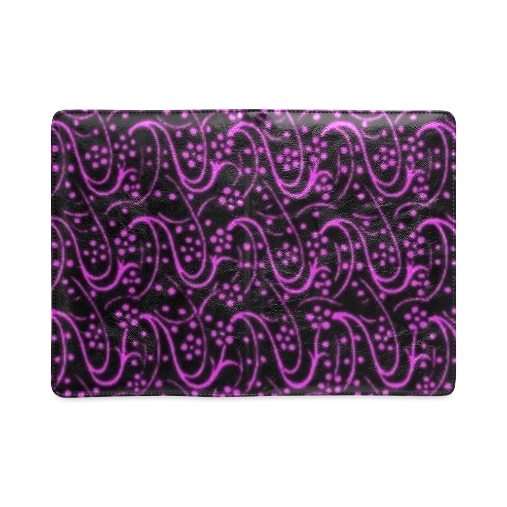 Vintage Floral Purple Amethyst Black Custom NoteBook A5