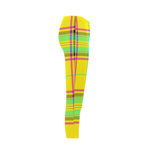 TARTAN-YELLOW Capri Legging (Model L02)