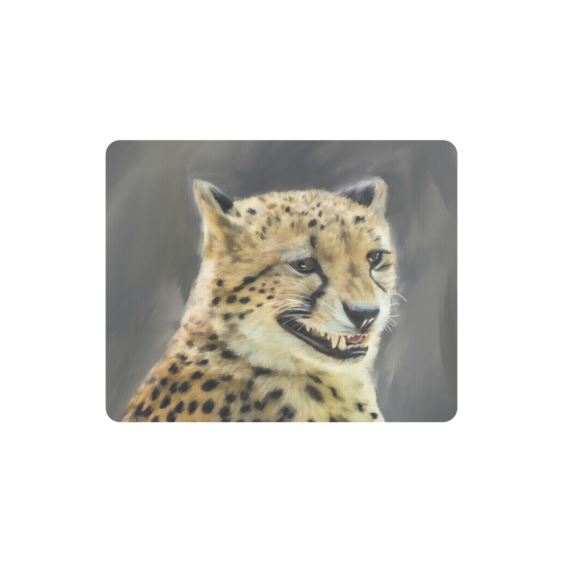 Painting  Grinning Cheetah Portrait Rectangle Mousepad