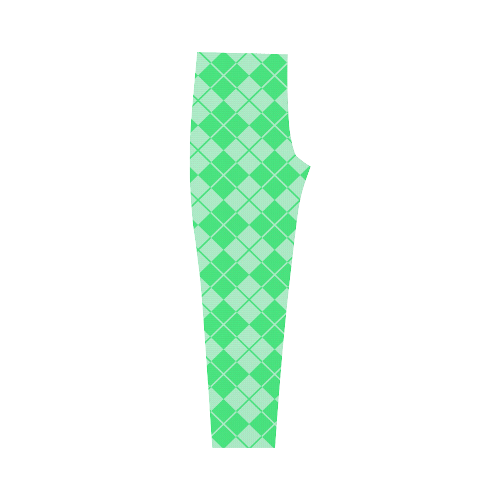 ARGYLE-GREEN Capri Legging (Model L02)