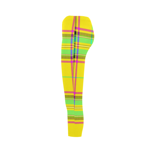 TARTAN-YELLOW Capri Legging (Model L02)