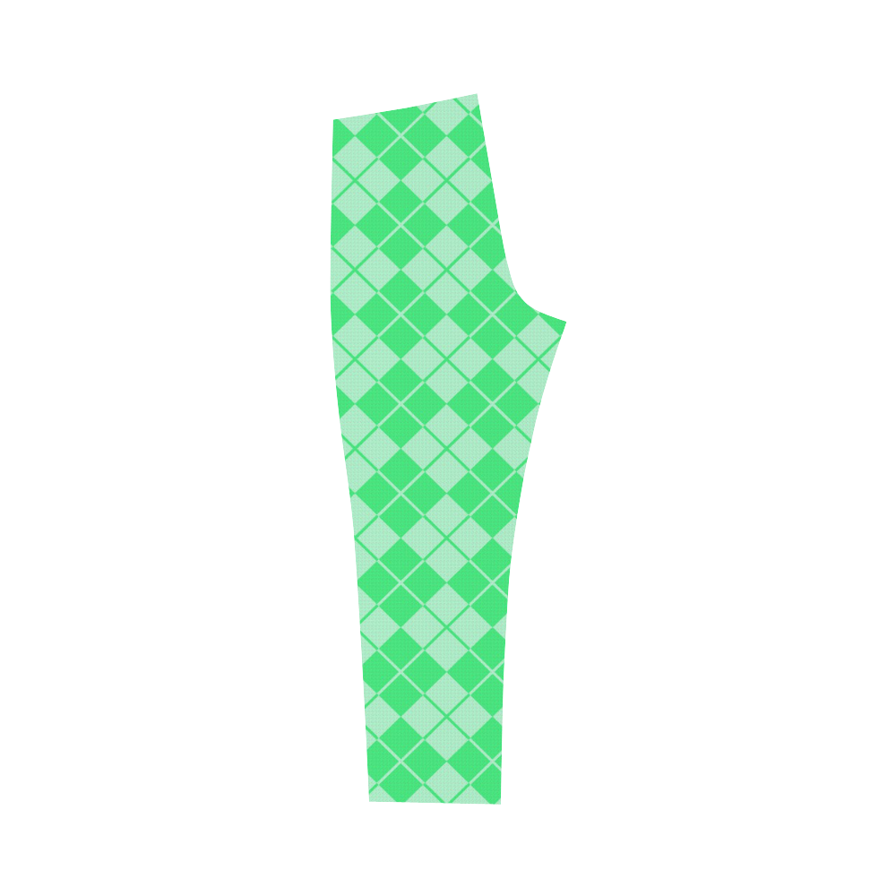 ARGYLE-GREEN Capri Legging (Model L02)