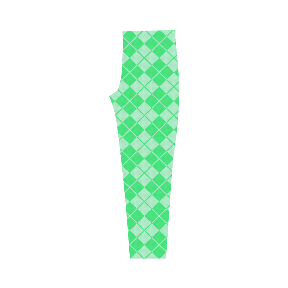 ARGYLE-GREEN Capri Legging (Model L02)
