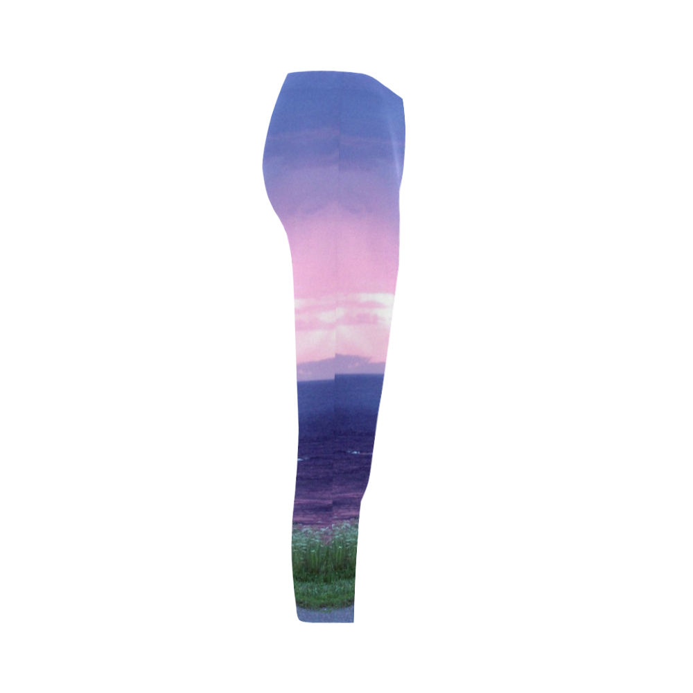 Purple Rain Capri Legging (Model L02)