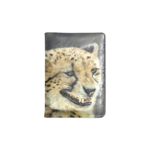 Painting  Grinning Cheetah Portrait Custom NoteBook A5