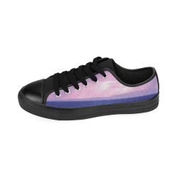 Purple Rain Men's Classic Canvas Shoes (Model 018)