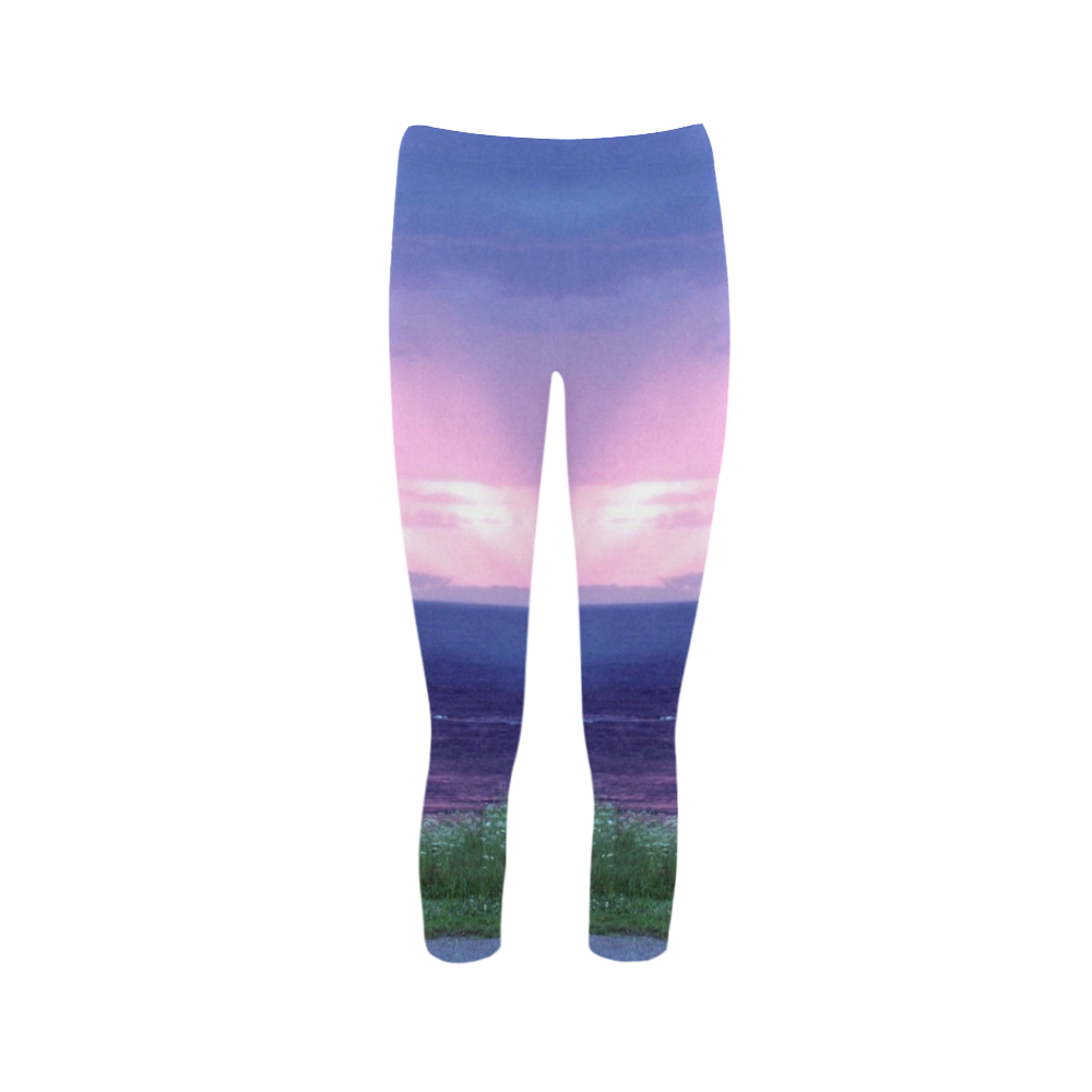 Purple Rain Capri Legging (Model L02)