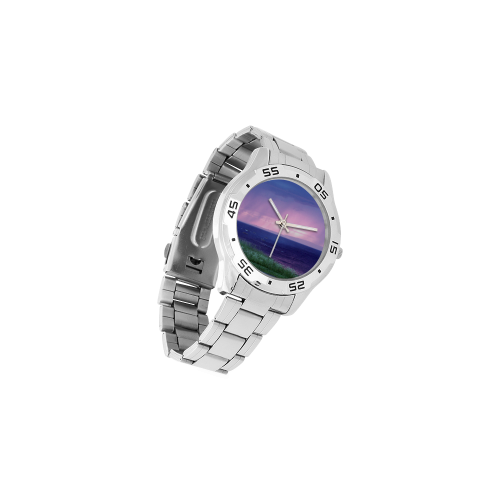 Purple Rain Men's Stainless Steel Analog Watch(Model 108)
