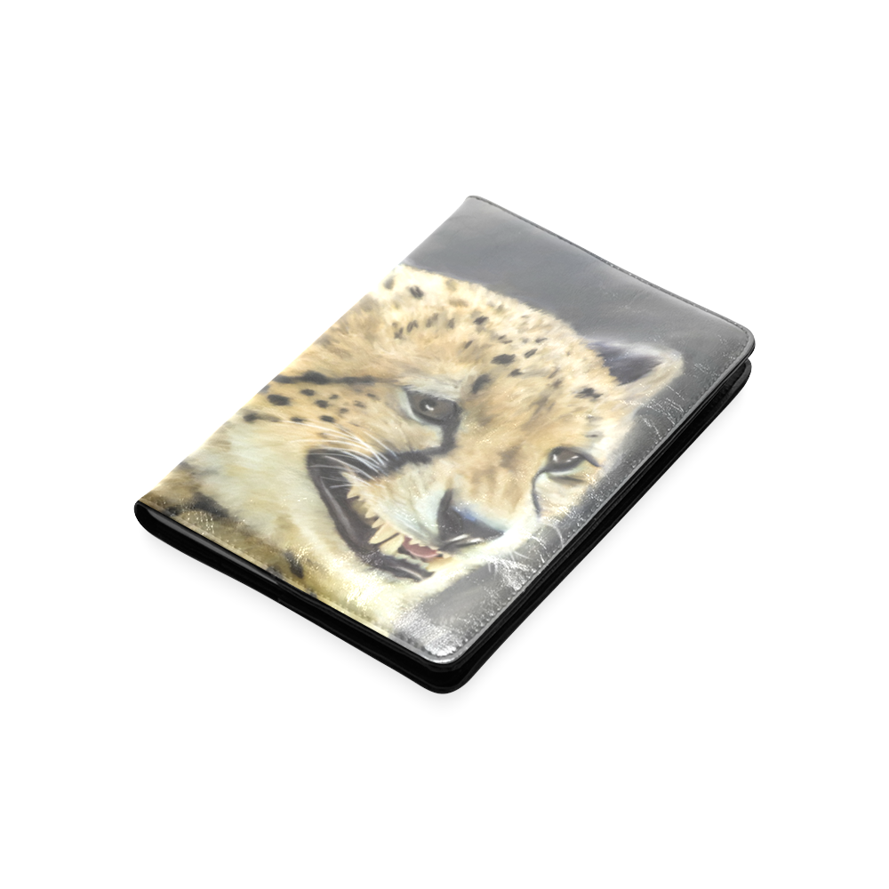 Painting  Grinning Cheetah Portrait Custom NoteBook A5