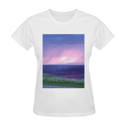 Purple Rain Sunny Women's T-shirt (Model T05)
