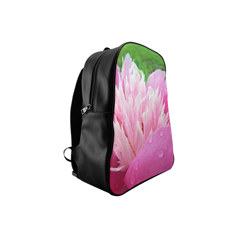 Wet Peony School Backpack/Large (Model 1601) | ID: D205705