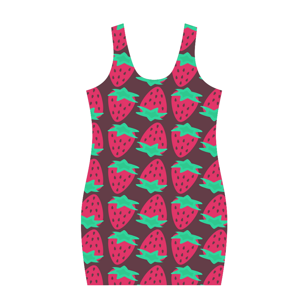 Strawberry Pattern Medea Vest Dress (Model D06)