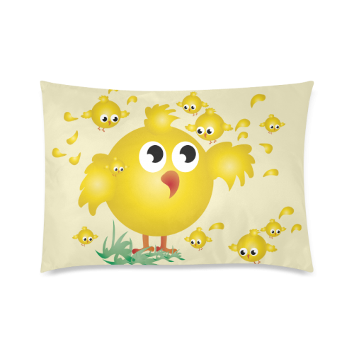 Chicks Custom Zippered Pillow Case 20"x30"(Twin Sides)