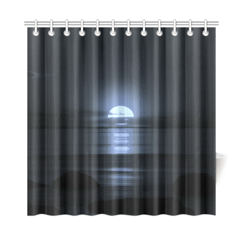 Moony Sunset Shower Curtain 72"x72"