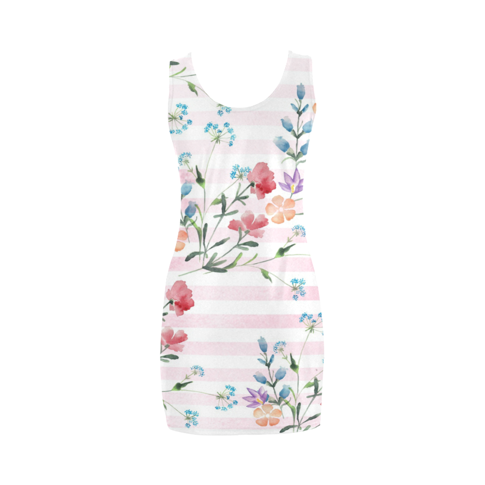 Delicate Wildflowers Medea Vest Dress (Model D06)