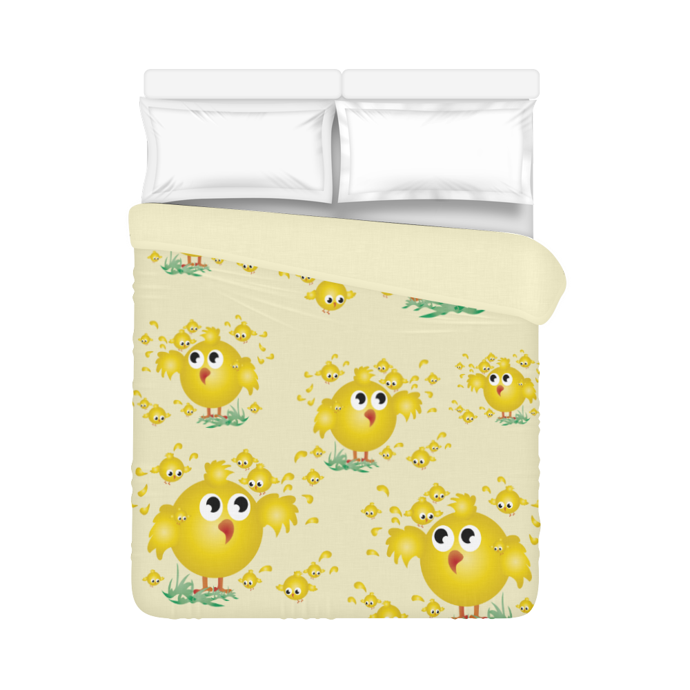 Chicks Duvet Cover 86"x70" ( All-over-print)