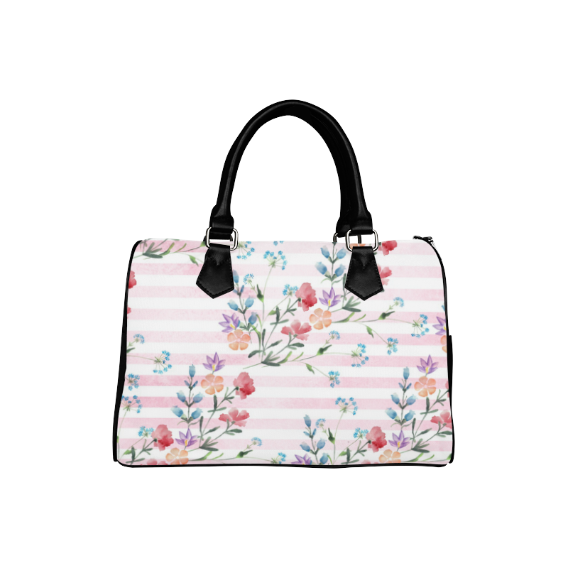 Delicate Wildflowers Boston Handbag (Model 1621)