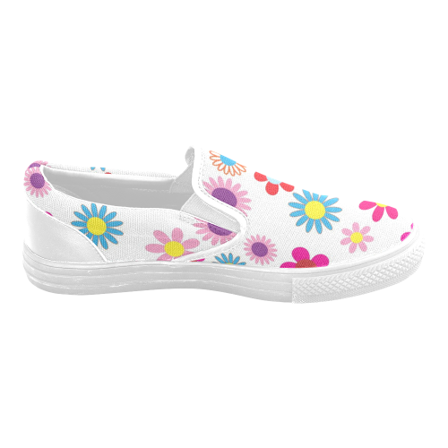 Floral20151008 Women's Unusual Slip-on Canvas Shoes (Model 019)