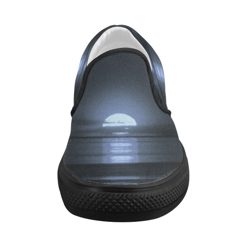 Moony Sunset Women's Slip-on Canvas Shoes (Model 019)