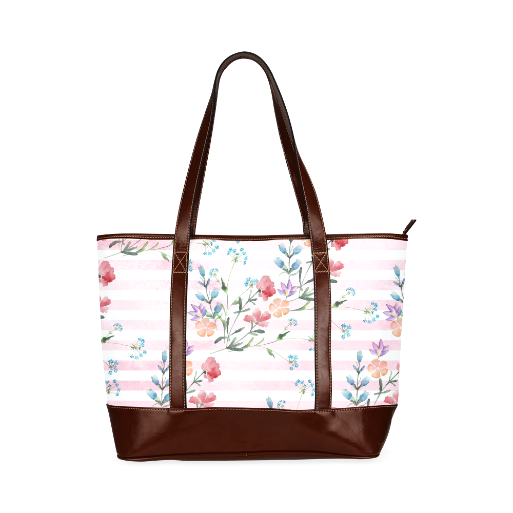 Delicate Wildflowers Tote Handbag (Model 1642)