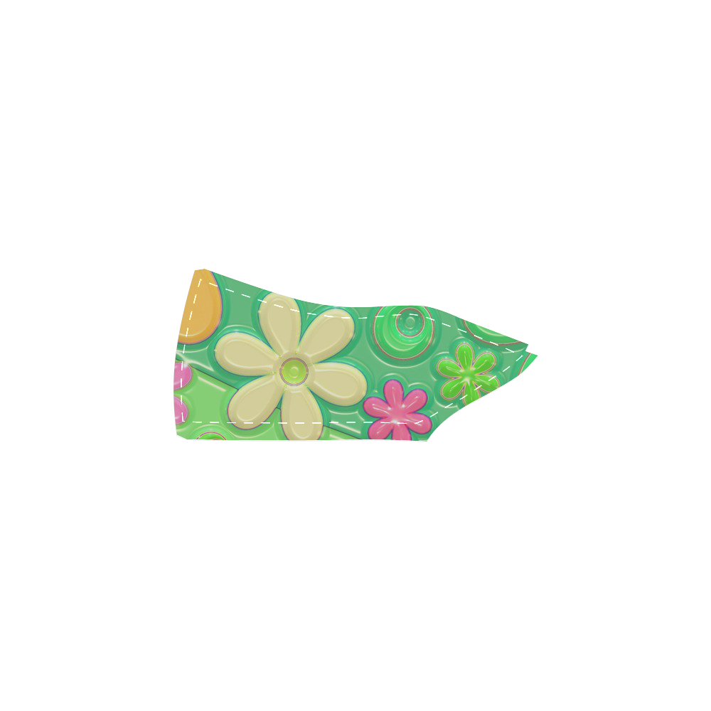 Floral20151014 Women's Slip-on Canvas Shoes (Model 019)